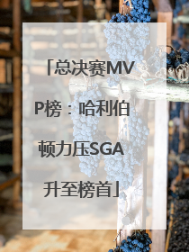 总决赛MVP榜：哈利伯顿力压SGA升至榜首
