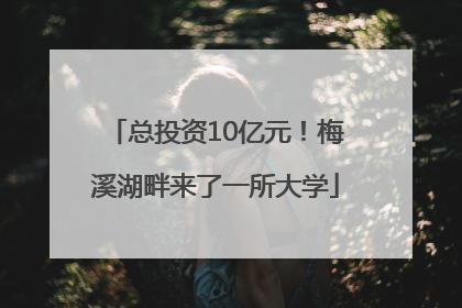 总投资10亿元！梅溪湖畔来了一所大学