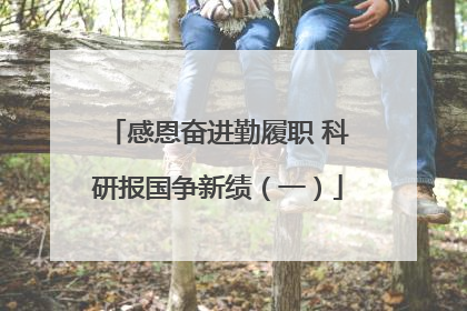 感恩奋进勤履职 科研报国争新绩（一）