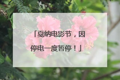 戛纳电影节，因停电一度暂停！