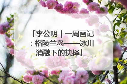 李公明｜一周画记：格陵兰岛——冰川消融下的抉择