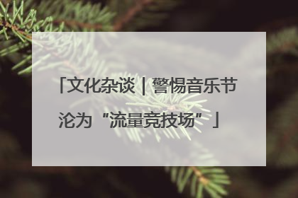 文化杂谈｜警惕音乐节沦为“流量竞技场”