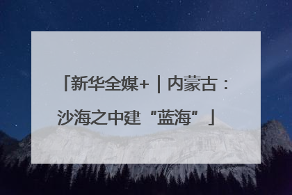 新华全媒+｜内蒙古：沙海之中建“蓝海”