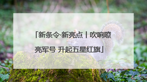 新条令·新亮点丨吹响嘹亮军号 升起五星红旗