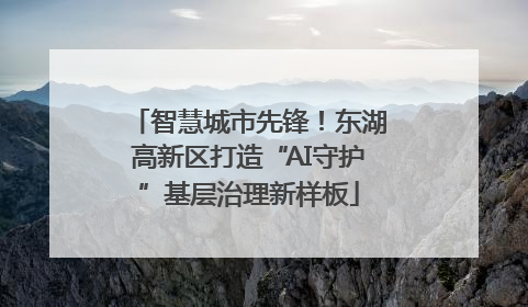 智慧城市先锋！东湖高新区打造“AI守护”基层治理新样板