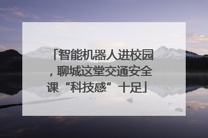 智能机器人进校园，聊城这堂交通安全课“科技感”十足