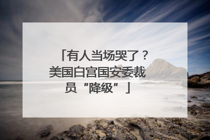 有人当场哭了？美国白宫国安委裁员“降级”