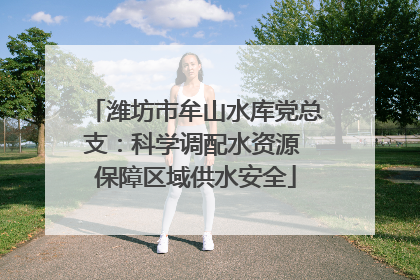 潍坊市牟山水库党总支：科学调配水资源 保障区域供水安全