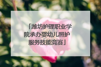 潍坊护理职业学院承办婴幼儿照护服务技能竞赛