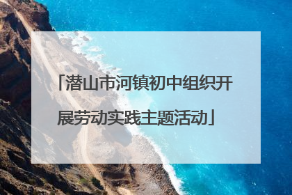 潜山市河镇初中组织开展劳动实践主题活动
