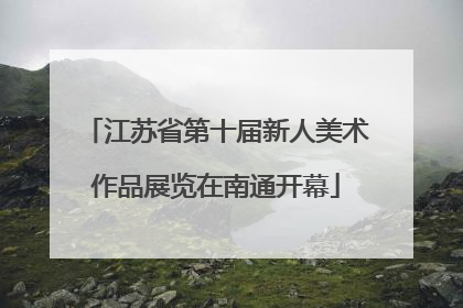 江苏省第十届新人美术作品展览在南通开幕