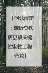 河北保定：雄忻高铁唐县段关键控制性工程合龙