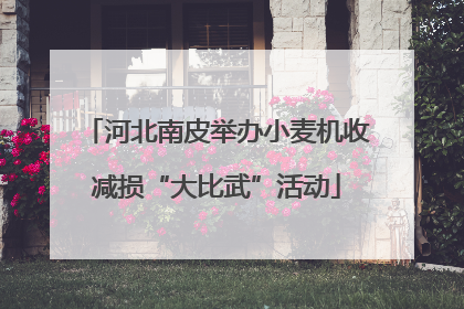 河北南皮举办小麦机收减损“大比武”活动