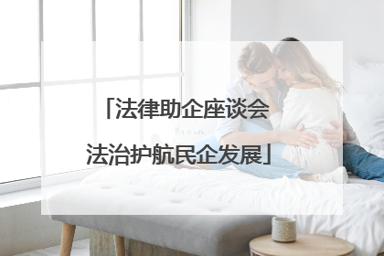 法律助企座谈会 法治护航民企发展