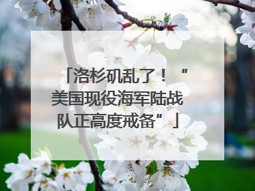 洛杉矶乱了！“美国现役海军陆战队正高度戒备”