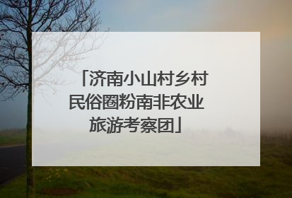 济南小山村乡村民俗圈粉南非农业旅游考察团