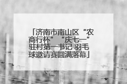 济南市南山区“农商行杯”“庆七一”驻村第一书记 羽毛球邀请赛圆满落幕