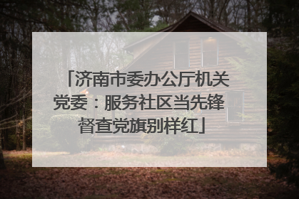 济南市委办公厅机关党委：服务社区当先锋 督查党旗别样红