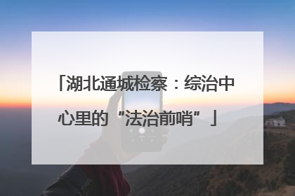湖北通城检察：综治中心里的“法治前哨”