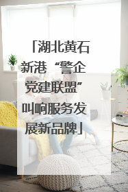 湖北黄石新港“警企党建联盟”叫响服务发展新品牌