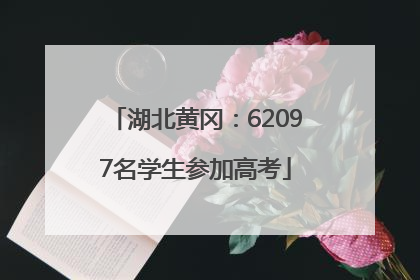 湖北黄冈：62097名学生参加高考