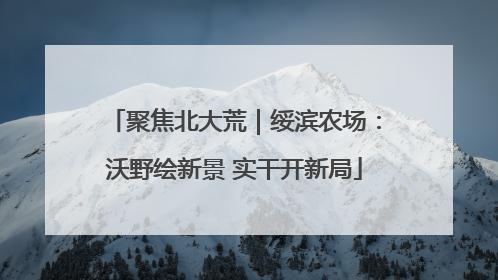 聚焦北大荒｜绥滨农场：沃野绘新景 实干开新局