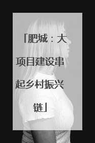 肥城：大项目建设串起乡村振兴链