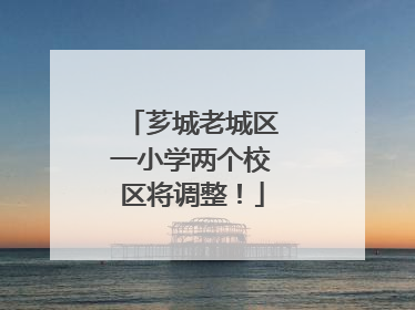 芗城老城区一小学两个校区将调整！