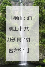 衡山：油桃上市 共赴初夏“甜蜜之约”