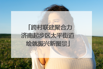 跨村联建聚合力 济南起步区太平街道绘就振兴新图景