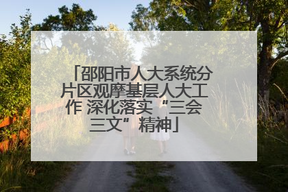 邵阳市人大系统分片区观摩基层人大工作 深化落实“三会三文”精神