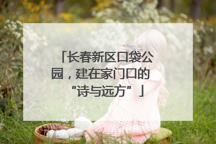 长春新区口袋公园，建在家门口的“诗与远方”