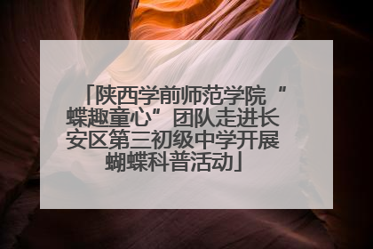陕西学前师范学院“蝶趣童心”团队走进长安区第三初级中学开展蝴蝶科普活动