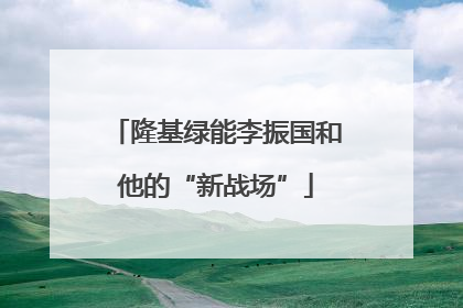 隆基绿能李振国和他的“新战场”