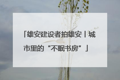 雄安建设者拍雄安丨城市里的“不眠书房”