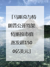 马斯克与特朗普公开骂架 特斯拉市值蒸发超1500亿美元