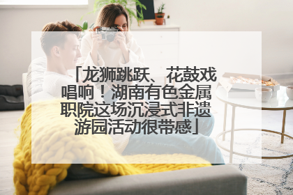 龙狮跳跃、花鼓戏唱响！湖南有色金属职院这场沉浸式非遗游园活动很带感