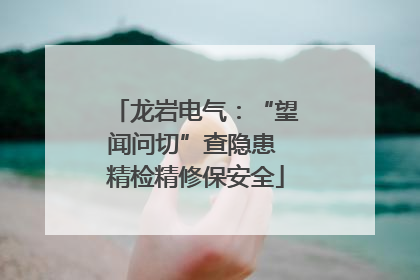 龙岩电气：“望闻问切”查隐患 精检精修保安全