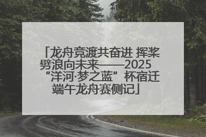 龙舟竞渡共奋进 挥桨劈浪向未来——2025“洋河·梦之蓝”杯宿迁端午龙舟赛侧记