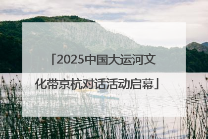 2025中国大运河文化带京杭对话活动启幕