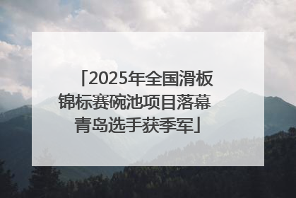 2025年全国滑板锦标赛碗池项目落幕 青岛选手获季军