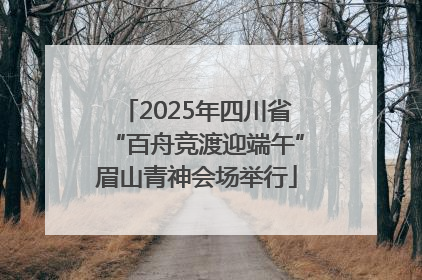 2025年四川省“百舟竞渡迎端午”眉山青神会场举行