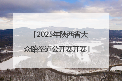 2025年陕西省大众跆拳道公开赛开赛