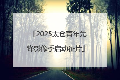 2025太仓青年先锋影像季启动征片