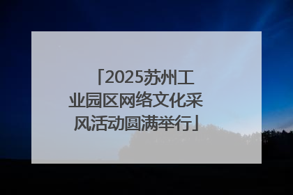 2025苏州工业园区网络文化采风活动圆满举行