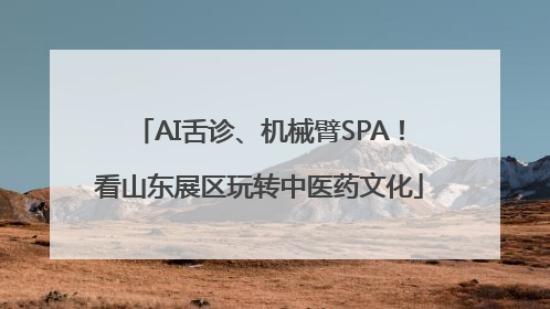 AI舌诊、机械臂SPA！看山东展区玩转中医药文化