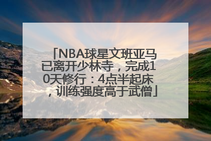 NBA球星文班亚马已离开少林寺，完成10天修行：4点半起床，训练强度高于武僧